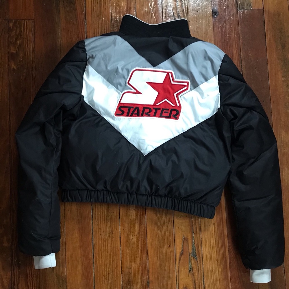 Starter black label puffer bomber winter jacket